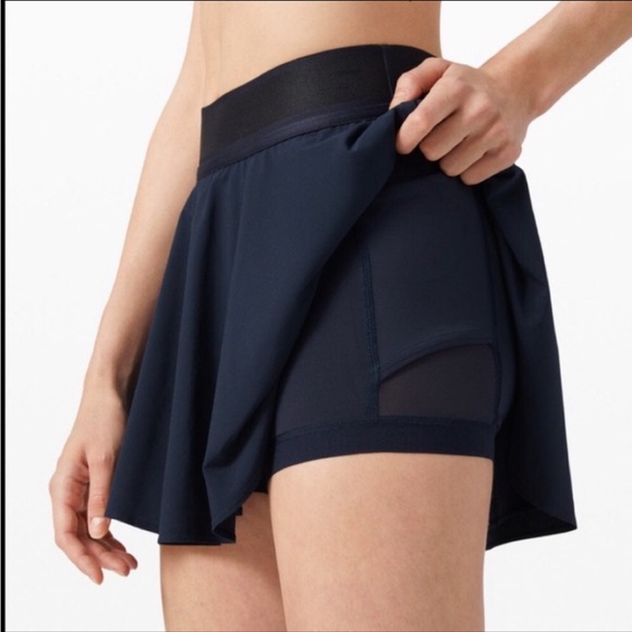 NWT - Lululemon Court Rival HR Skirt Navy Sz.6 Tall - Picture 8 of 9
